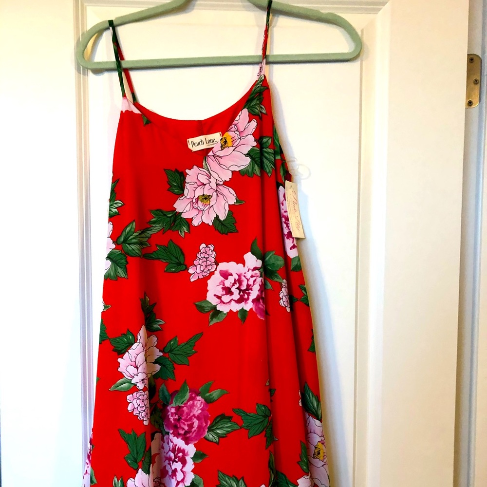 Pink Lily Floral Dress